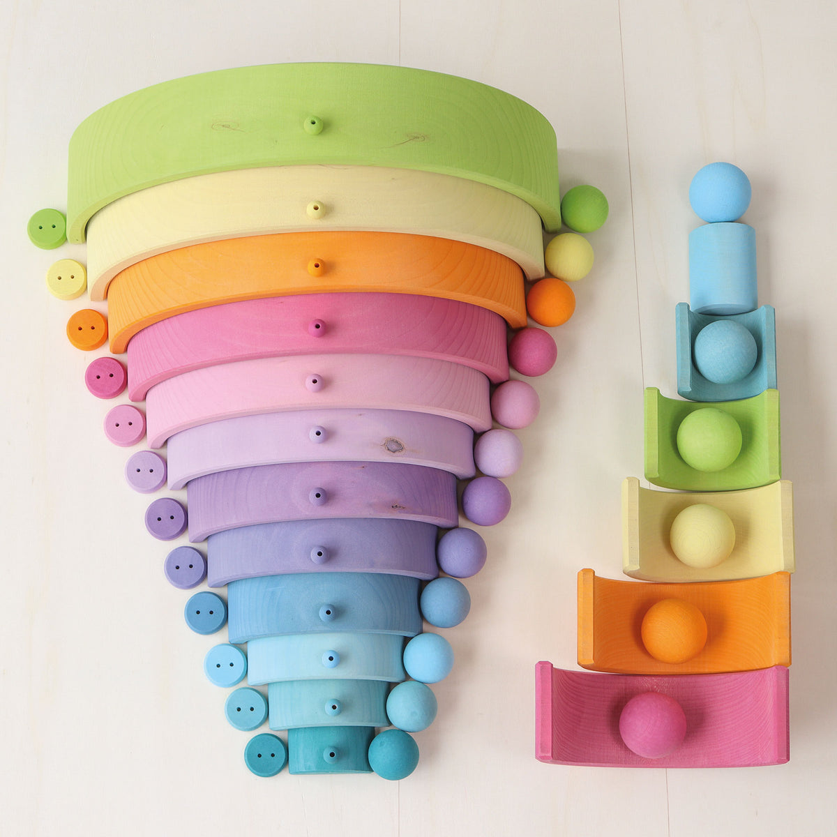 Kleine Pastellkugeln