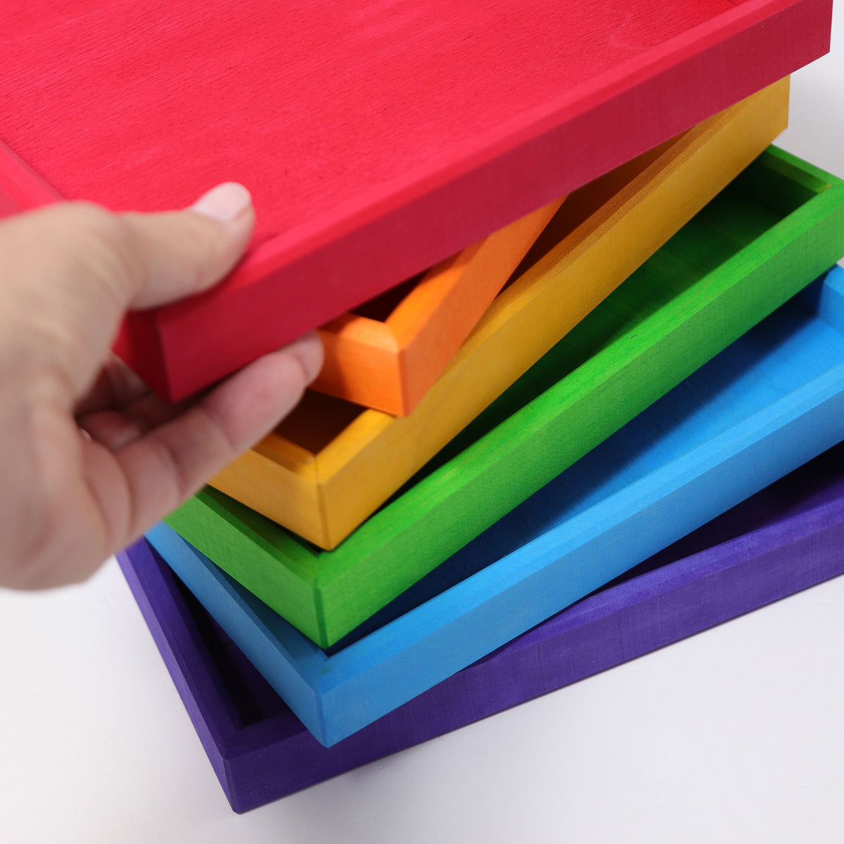 Regenbogen Holzrahmenset
