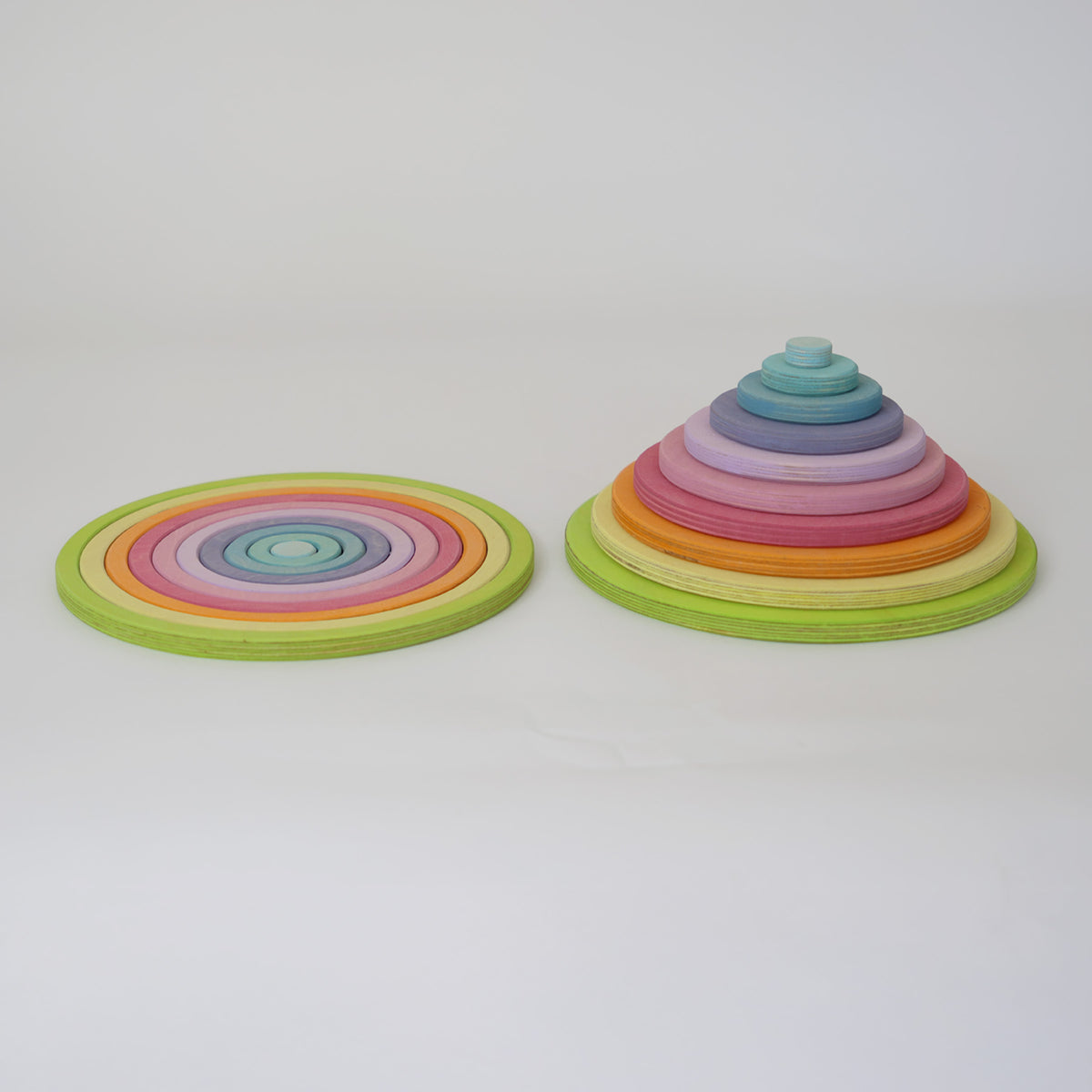 Konzentrische Kreise und Ringe Pastell