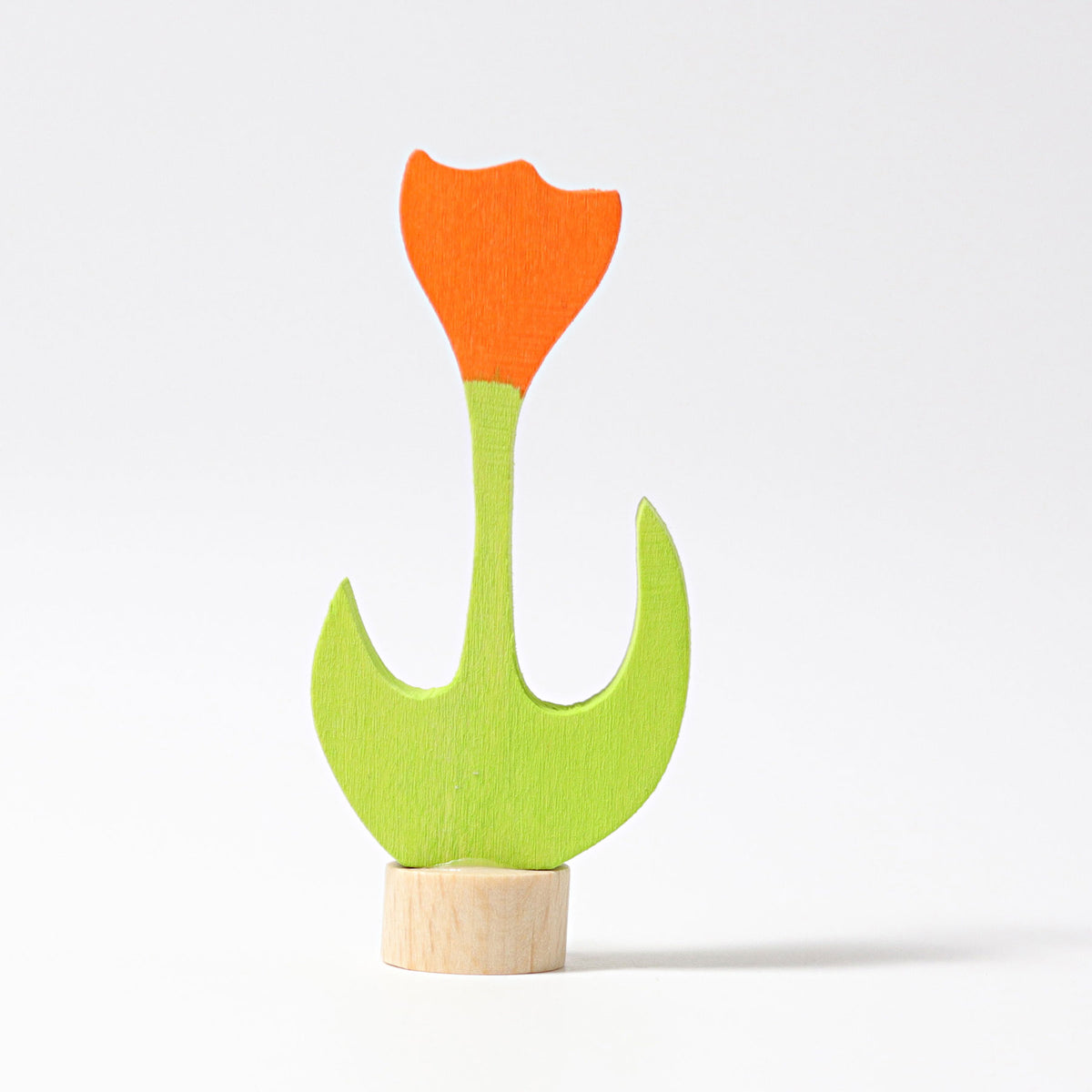 Steckfigur orangene Tulpe