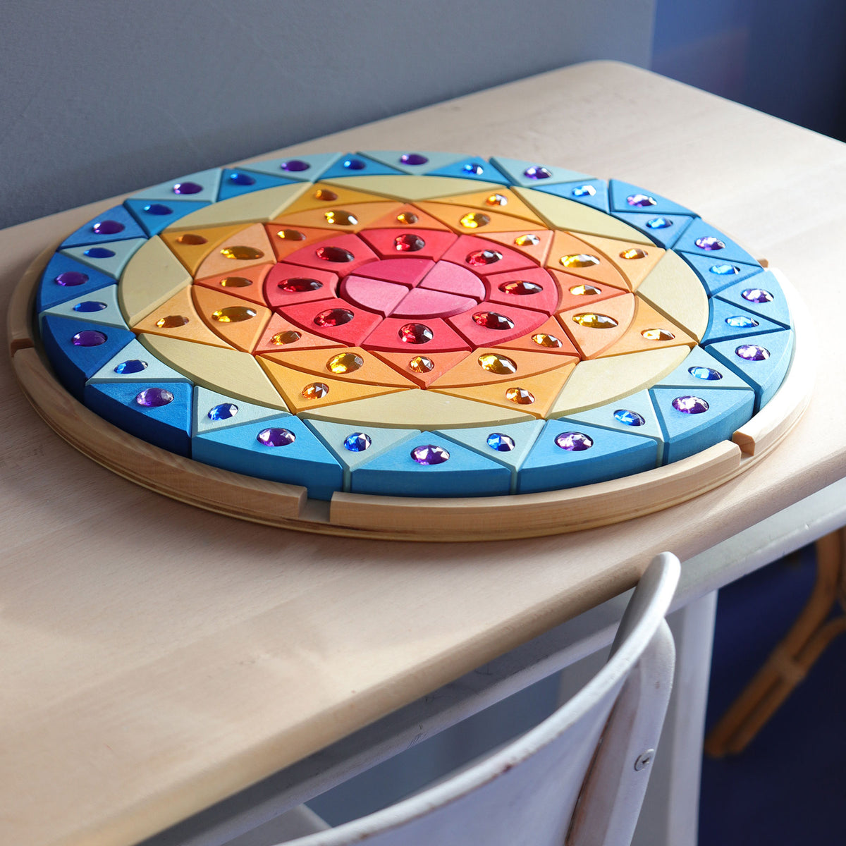 Glitzermandala Sonne
